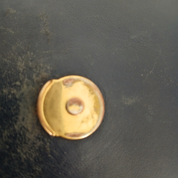 Tory Burch Navy Fleming Convertible Leather Bag - Picture 7 of 10